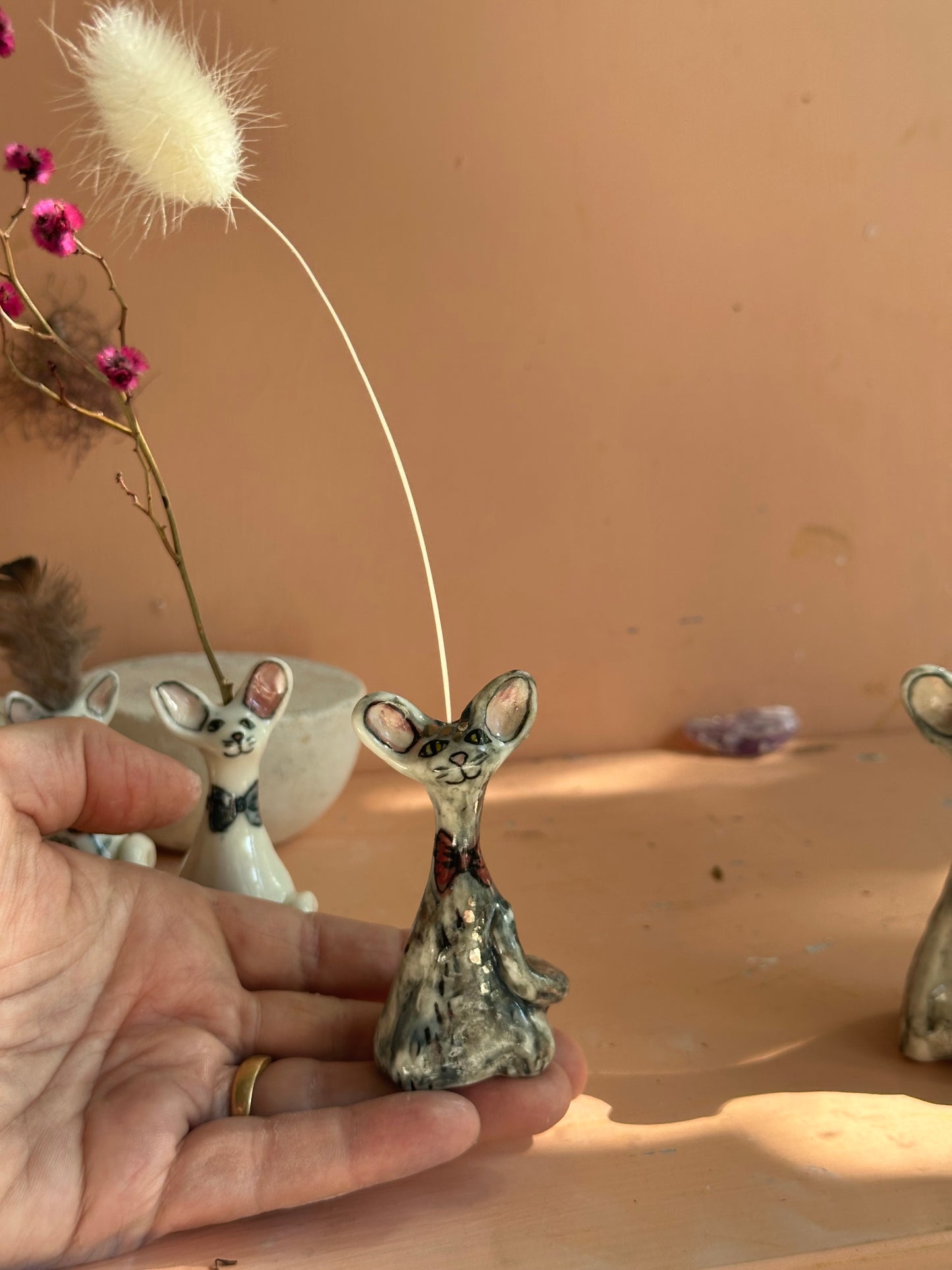 Cat incense / flower holders